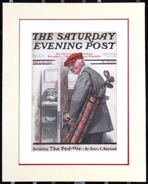 The Saturday Evening Post (3 + 1 Magazine Covers) by Norman Rockwell. 1919 - 1938