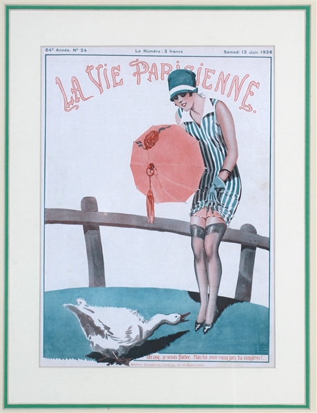 La Vie Parisienne (3 Magazine Covers) by Signature illegible. 1926