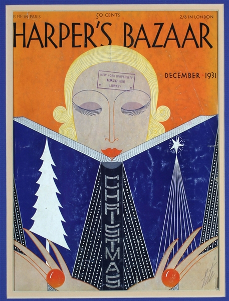 Harpers Bazaar (3 Magazine Covers) by Erté. 1926 - 1931
