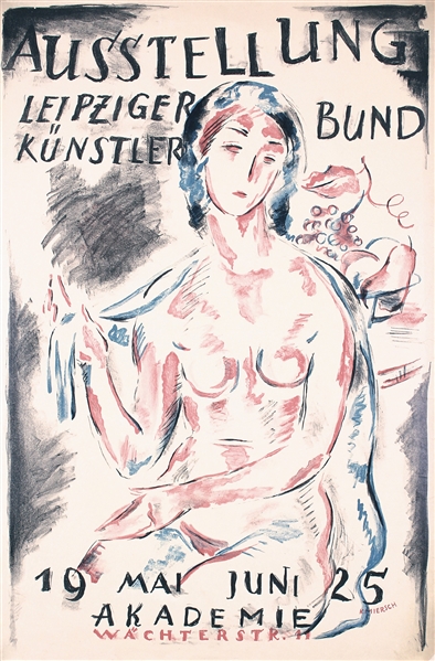 Ausstellung Leipziger Künstlerbund by Karl Miersch. 1925