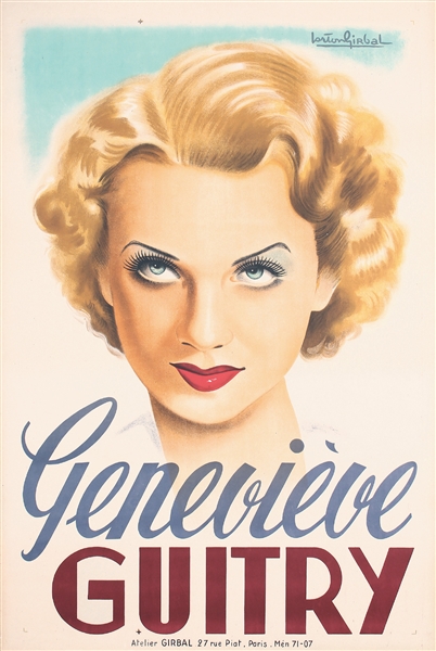 Genevieve Guitry by Gaston Girbal. ca. 1930