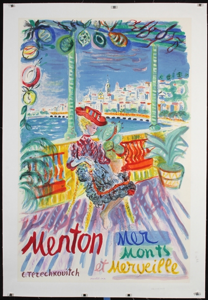 Menton - Mer Monts et Merveille by Constantin Terechkovitch. 1962