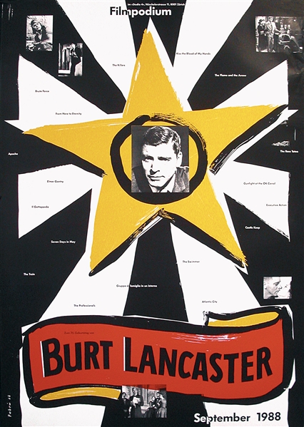 Filmpodium - Burt Lancaster by Paul Brühwiler. 1988