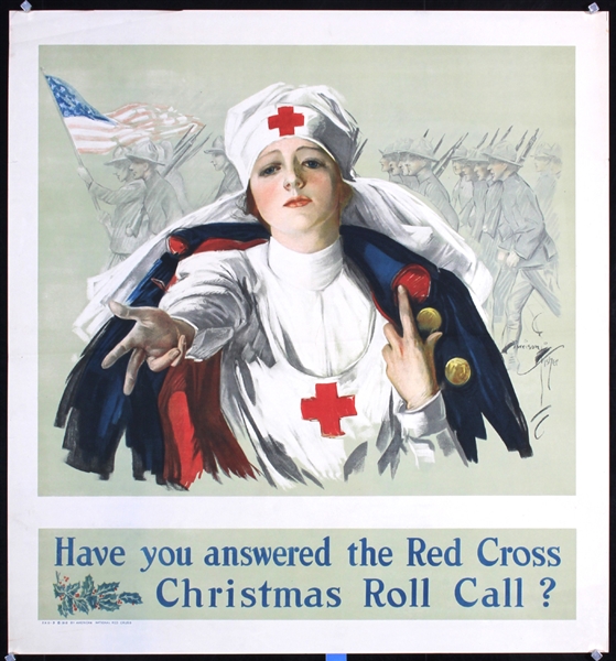 Have you answered the Red Cross Christmas Roll Call? by Harrison Fisher. 1918