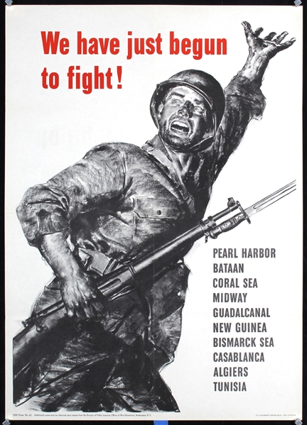 We have just begun to fight by Anonymous - USA. 1943