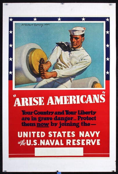Arise Americans - United States Navy by McClelland Barclay. 1941