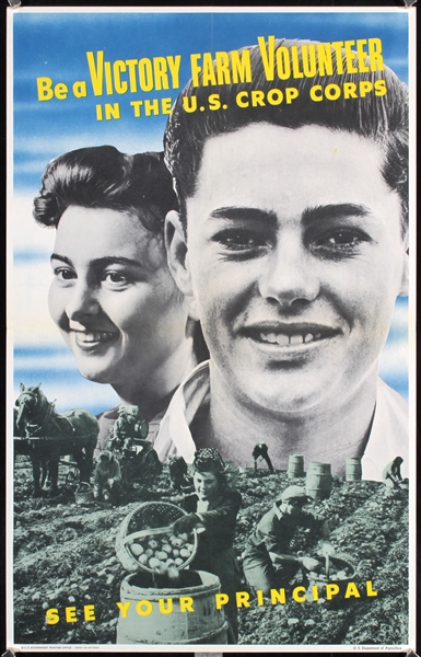 Be a Victory Farm Volunteer by Anonymous - USA. 1943