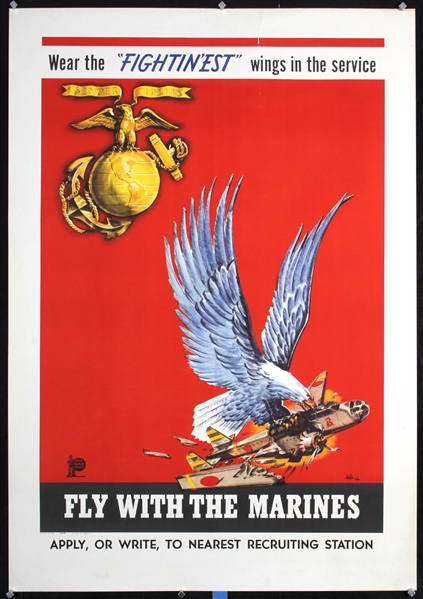 Fly with the Marines - Wear the Fightin´est wings by Monogr.  H.H.L.. 1942