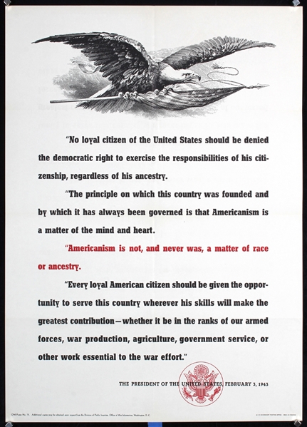 No loyal citizen of the United States ... by Anonymous - USA. 1943