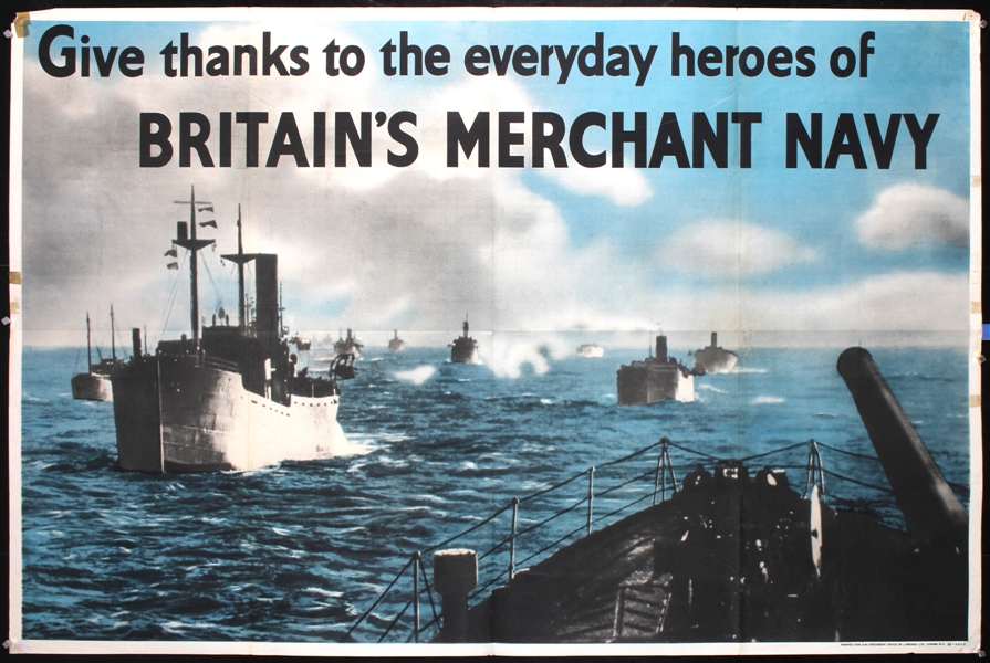 Give thanks to the heroes of Britains Merchant Navy by Anonymous - Great Britain. ca. 1944