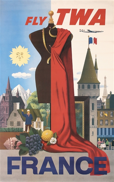 TWA - France by S. Greco. ca. 1954