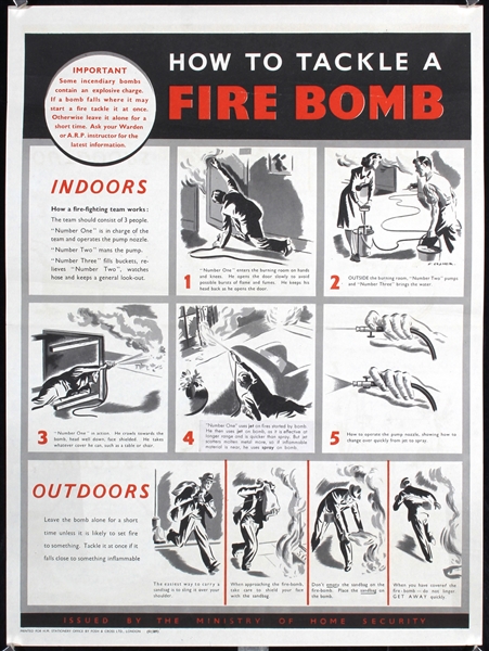 How to tackle a fire bomb by F. Cramer. ca. 1944