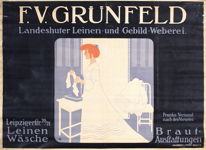 F.V. Grünfeld by Julius Klinger. ca. 1910