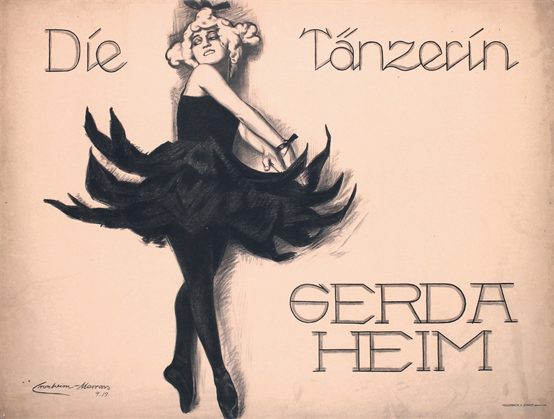 Die Tänzerin Gerda Heim by Cronheim-Marrass. 1919