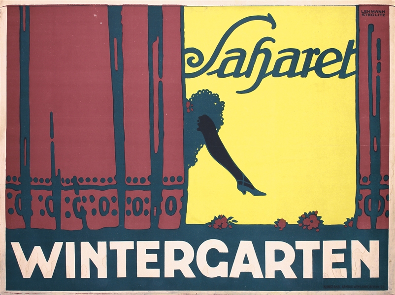 Wintergarten - Saharet by Lehmann (Steglitz). ca. 1910