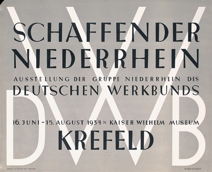 Schaffender Niederrhein - Deutscher Werkbund by Windscheif. 1934