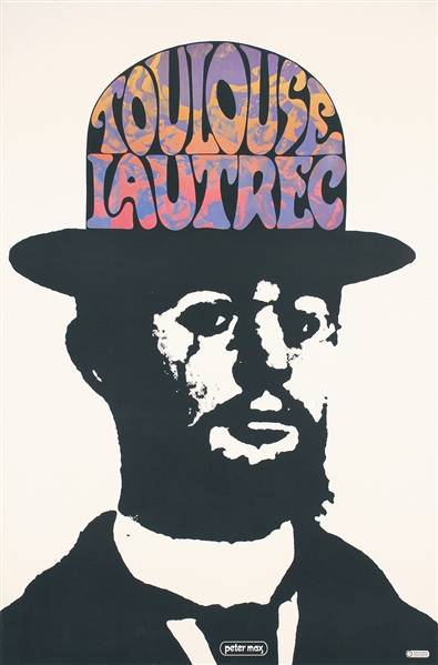 Toulouse Lautrec by Peter Max. 1967