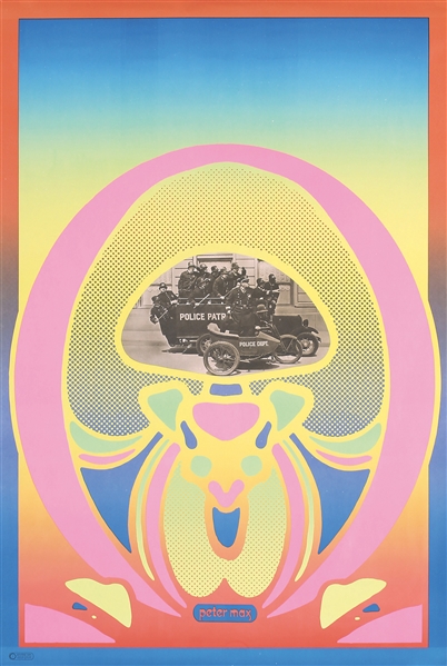 Keystone Cops by Peter Max. 1967