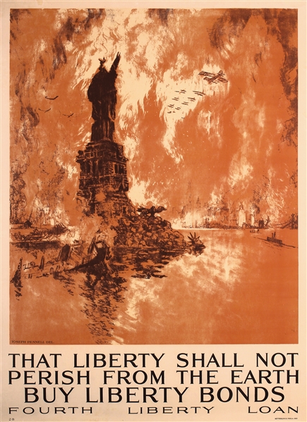 That Liberty Shall Not Perish by Joseph Pennell. 1918