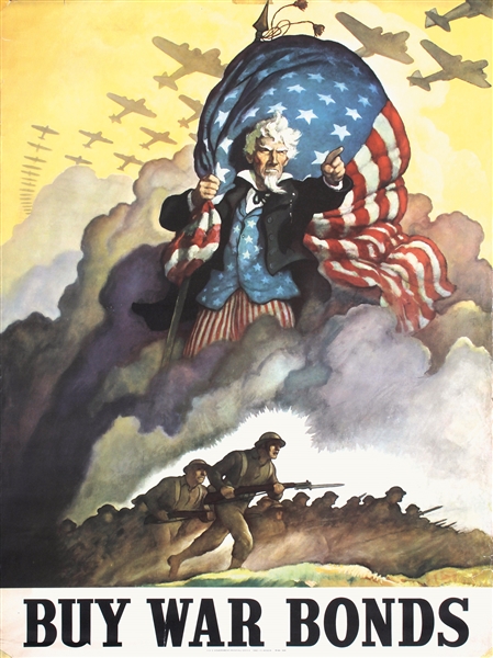 Buy War Bonds (Uncle Sam) by NC Wyeth. 1942