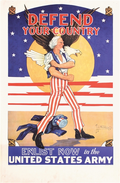 Defend Your Country - United States Army by Tom Woodburn. 1940