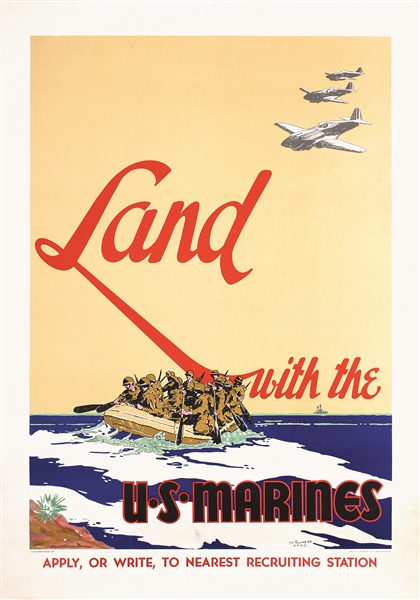 Land with the U.S Marines by Guinness, Vic. 1942