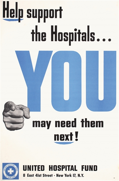 Help support the hospitals by Anonymous. ca. 1950