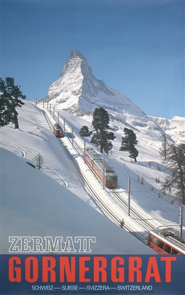 Zermatt - Gornergrat by Arnold Klopfenstein. 1972