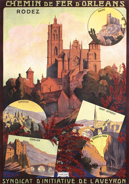 Rodez by Eugene Zigliara. ca. 1930