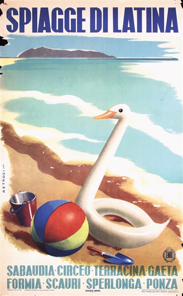 Spiagge di Latina by Virgilio Retrosi. 1947