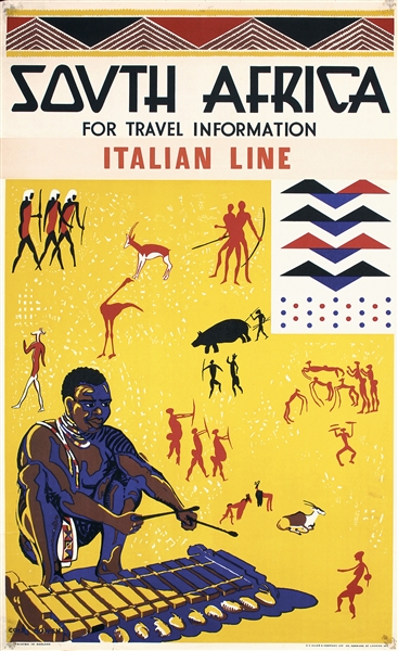 South Africa (Italian Line) by Cole Bowen. ca. 1938