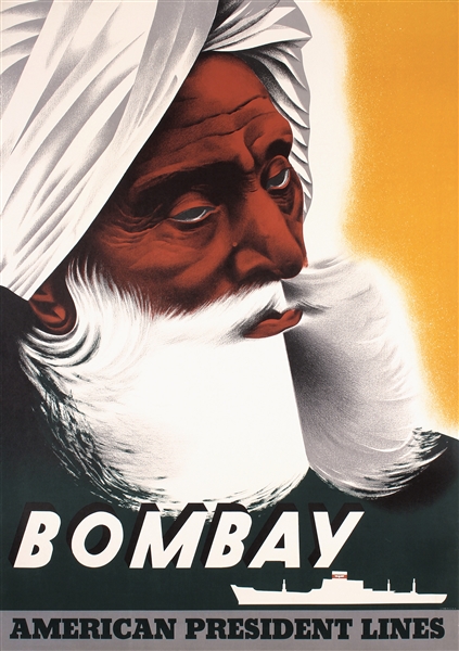 American President Lines - Bombay by Anonymous. ca. 1956