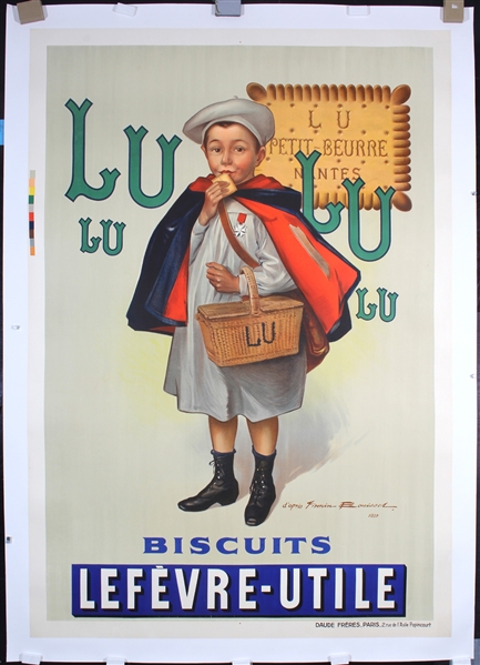 Lu Lu Biscuits Lefevre-Utile by Bouisset. 1897