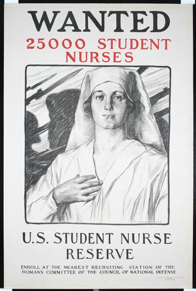 Wanted - 25000 Student Nurses by Milton Bancroft. ca. 1918