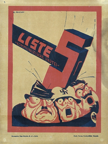 Liste 5 - Kommunistische Partei by Malsow (Victor Slama). 1928