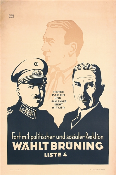 Wählt Brüning by Eichhorn. ca. 1932
