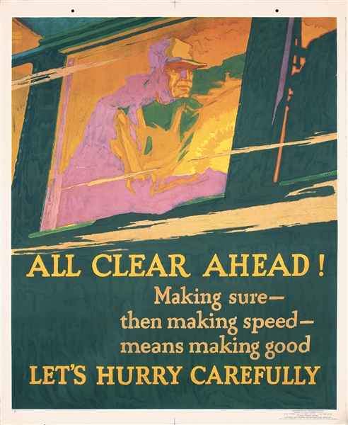 All Clear Ahead by Willard Elmes. 1929