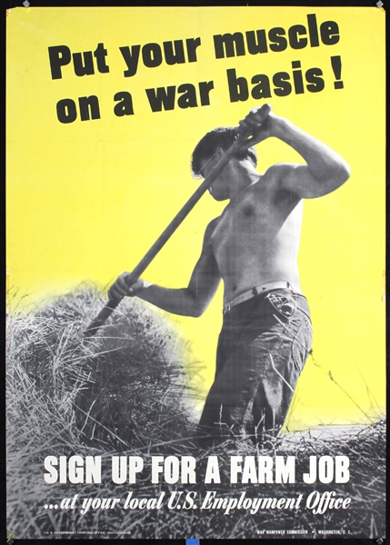 Put your muscle on a war basis! by Anonymous. 1942