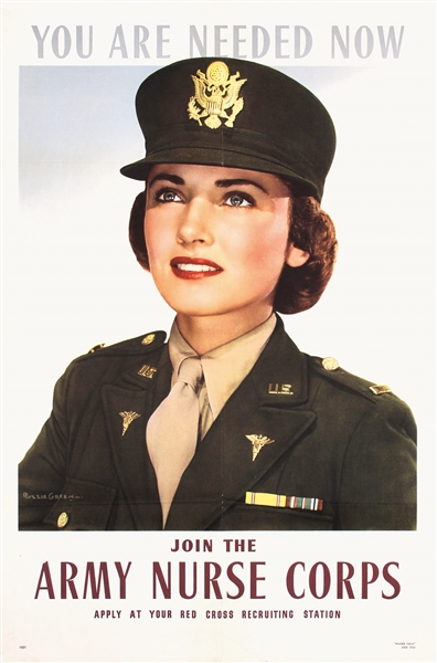 You Are Needed Now - Join the Army Nurse Corps by Ruzzie Green. 1943