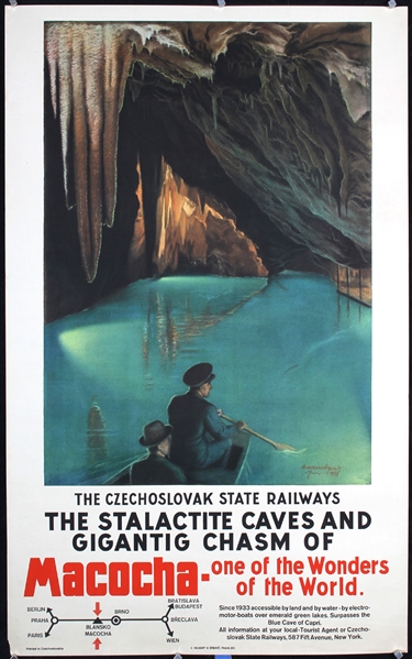 Macocha - The Stalactite Caves by Adam Chzerny. 1937
