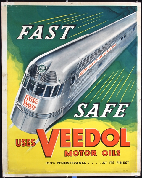 Veedol Motor Oils (Flying Yankee) by Anonymous. ca. 1940