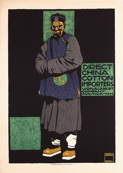 Direct China Cotton Importers by Ludwig Hohlwein. 1909