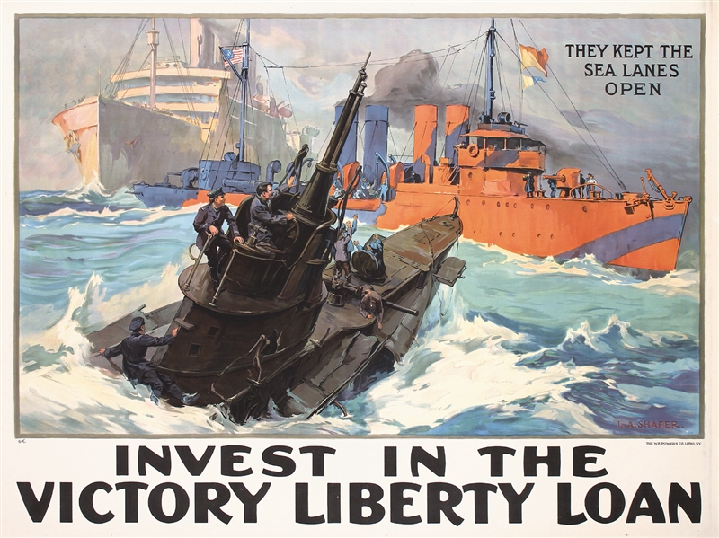 They kept the sea lanes open - Victory Liberty Loan by L.A. Shafer. 1919