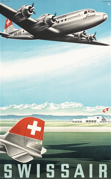 Swissair by Bernhard Reber. 1948