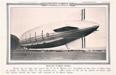 Illustrated Current News - Macon (Zeppelin). 1933