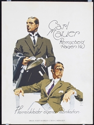 Carl Mauer Fashion (Plate) by Ludwig Hohlwein, 1926