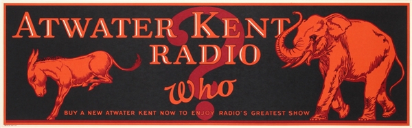 Atwater Kent Radio - Who? from 1928