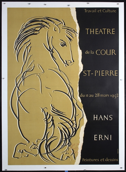 Theatre de la Cour St. Pierre by Hans Erni. 1952