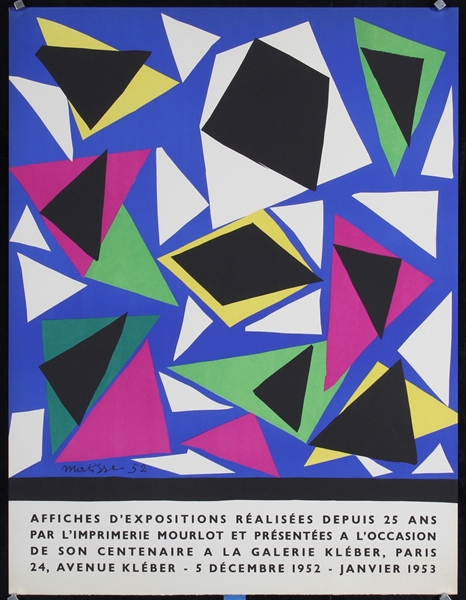 Affiches dExpositions by Matisse. 1952
