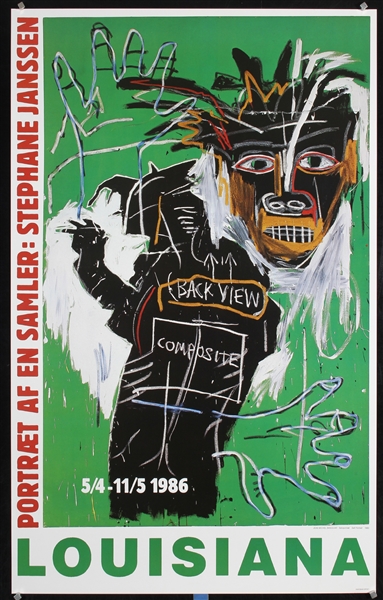 Portraet af en Samler by Jean Michel Basquiat. 1986
